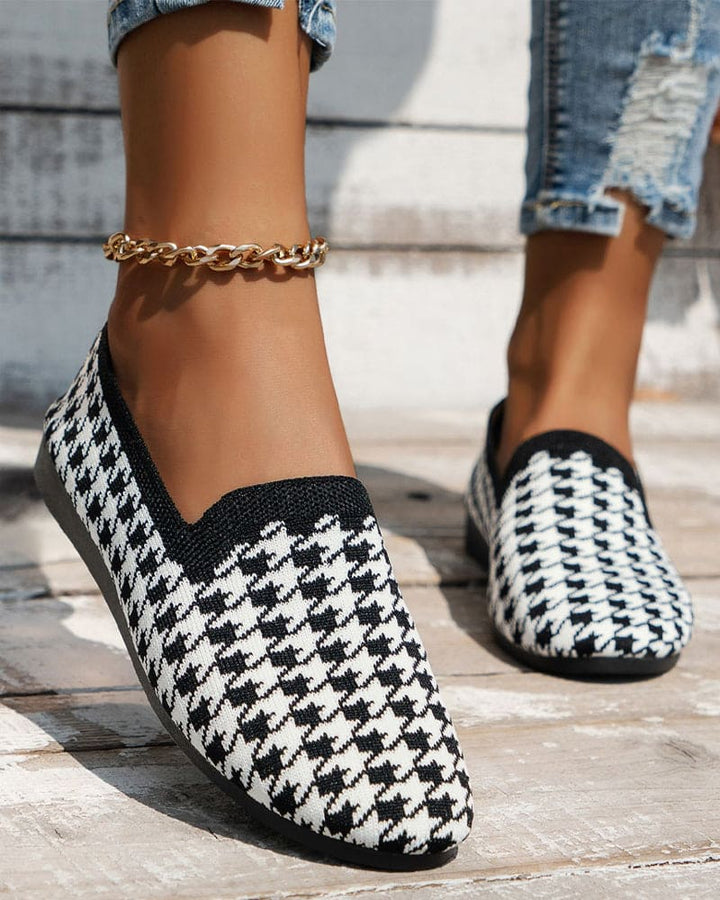 Levoire | Chaussures En Tissu Doux À Carreaux