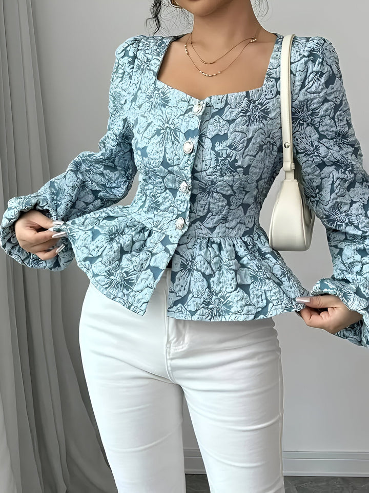 Levoire | Chemise Jacquard Avec Découpe En Cœur Paukenblau
