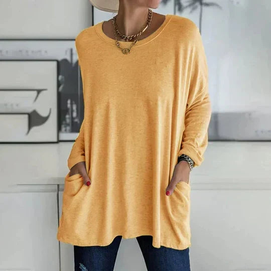 Levoire | Pull Décontracté Grande Taille Pour Femmes Jaune