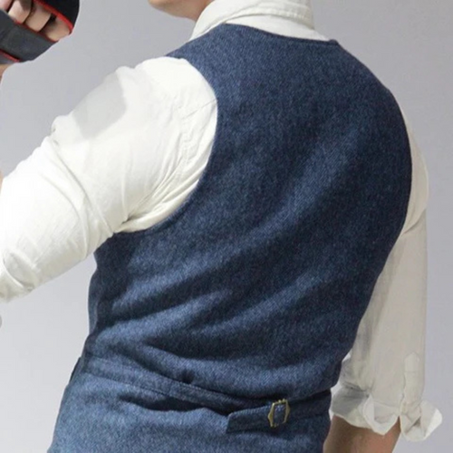 Levoire | Gilet élégant pour hommes en look denim