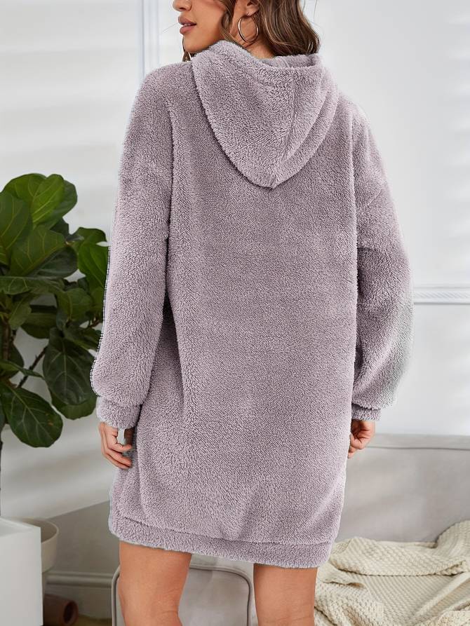 Levoire | Pull À Capuche En Teddy Chaud D'Automne Pour Femmes