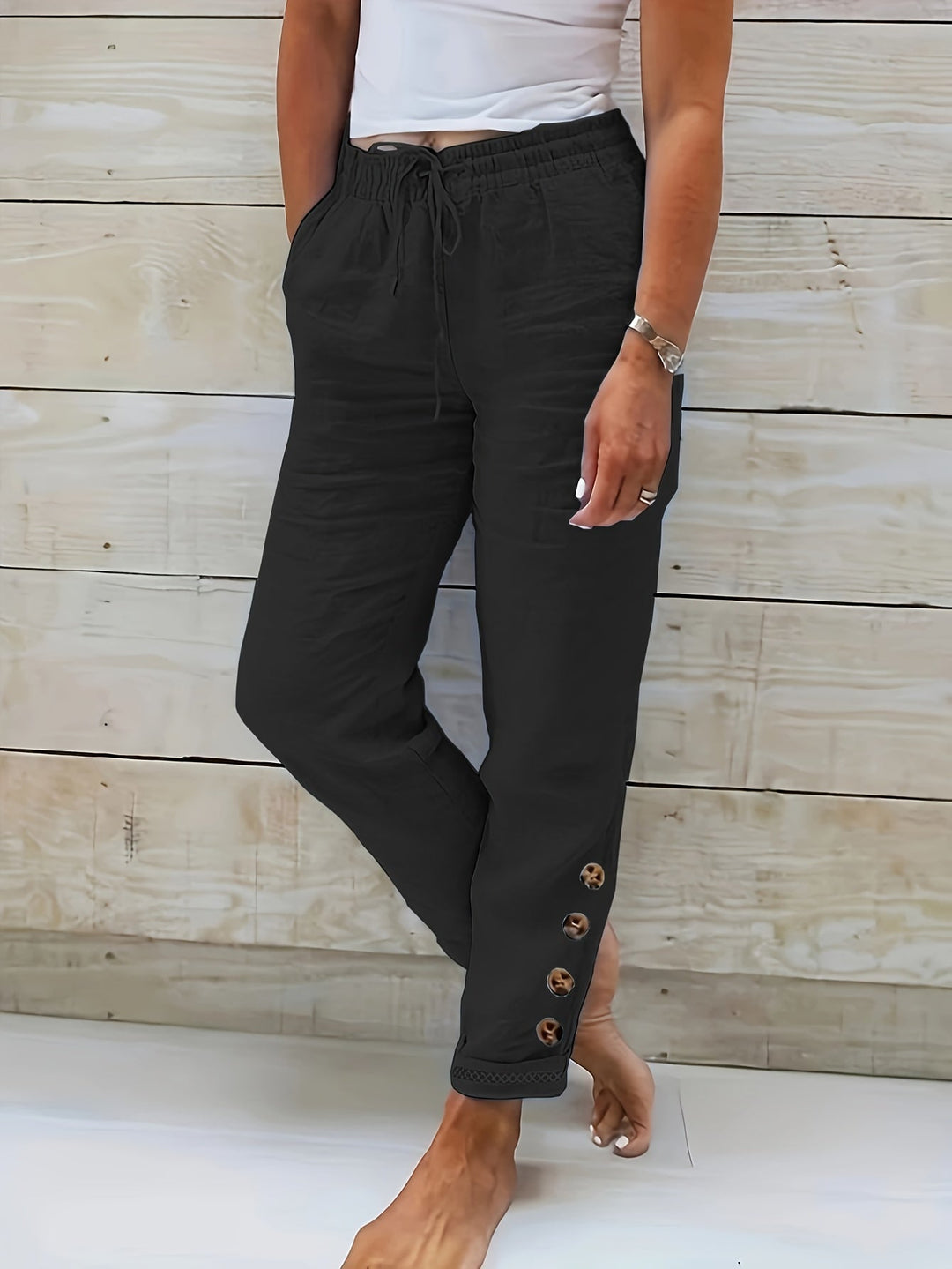 Levoire | Pantalon En Coton Natalia Noir