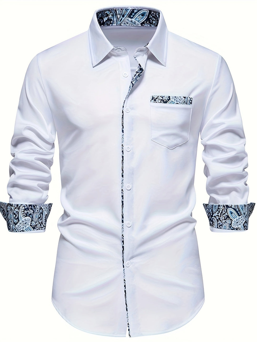 Levoire | Chemise À Col Pour Hommes À Motifs Paisley