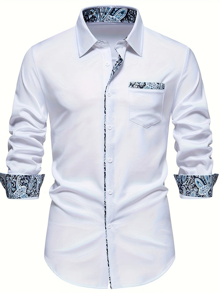 Levoire | Chemise À Col Pour Hommes À Motifs Paisley