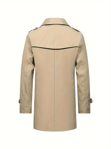 Levoire | Trench-Coat Pour Hommes À Double Rangée Dans Une Couleur