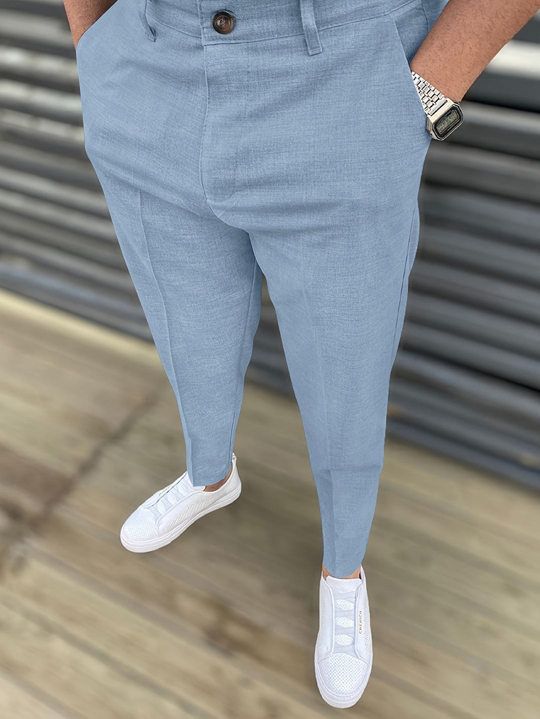 Levoire | Élégant Costume Pantalons Pour Hommes Bleu ciel
