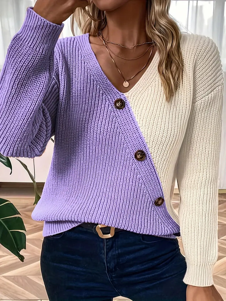 Levoire | Style Élégant En Maille Douce Violet