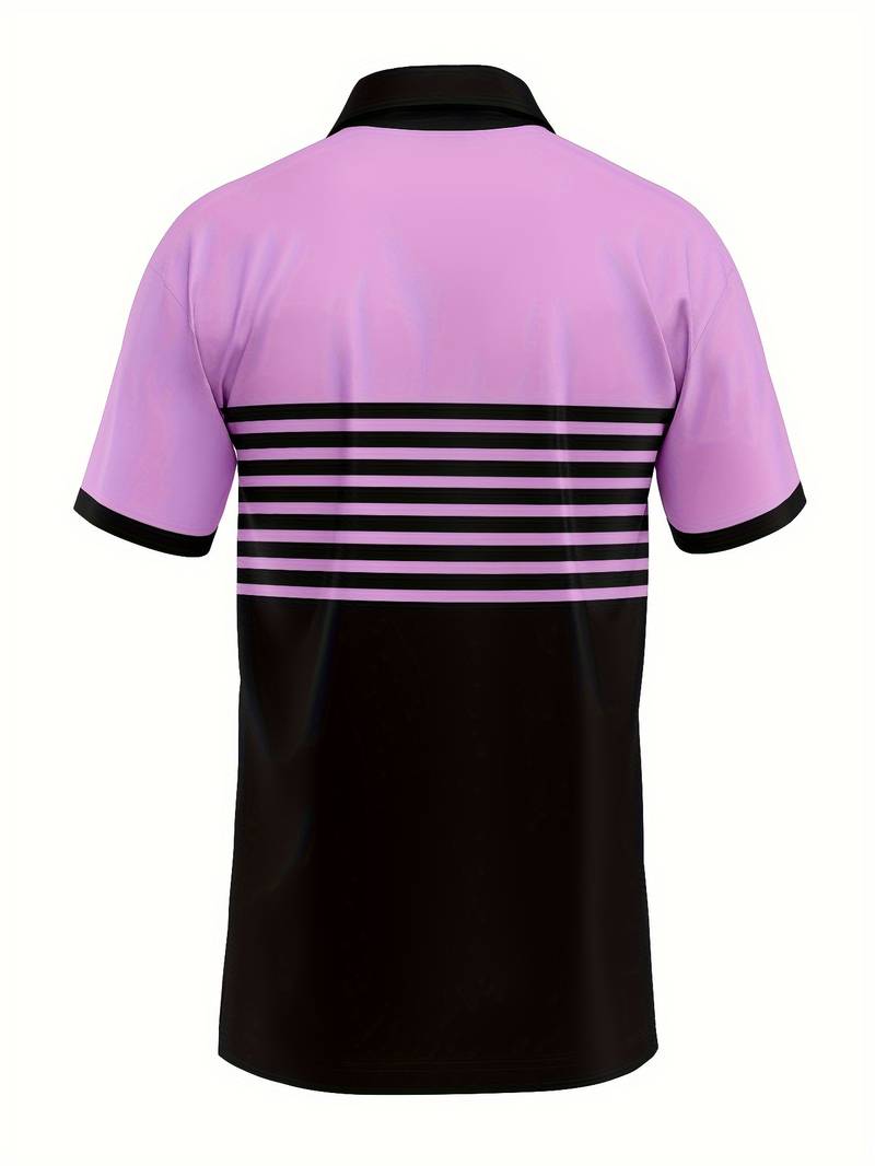 Levoire | T-Shirt De Golf Avec Impression Rayée