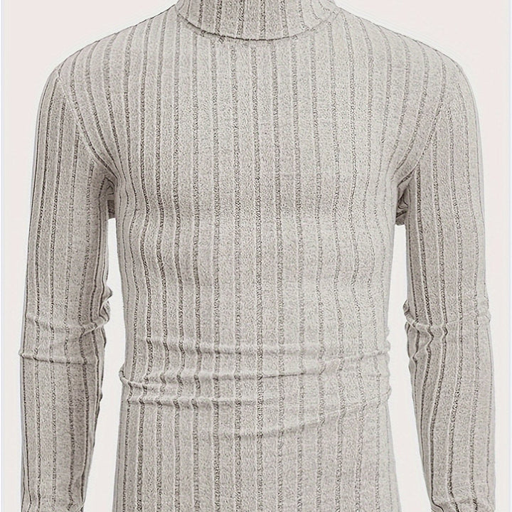 Levoire | Pull En Tricot Rayé Avec Col Pour Hommes