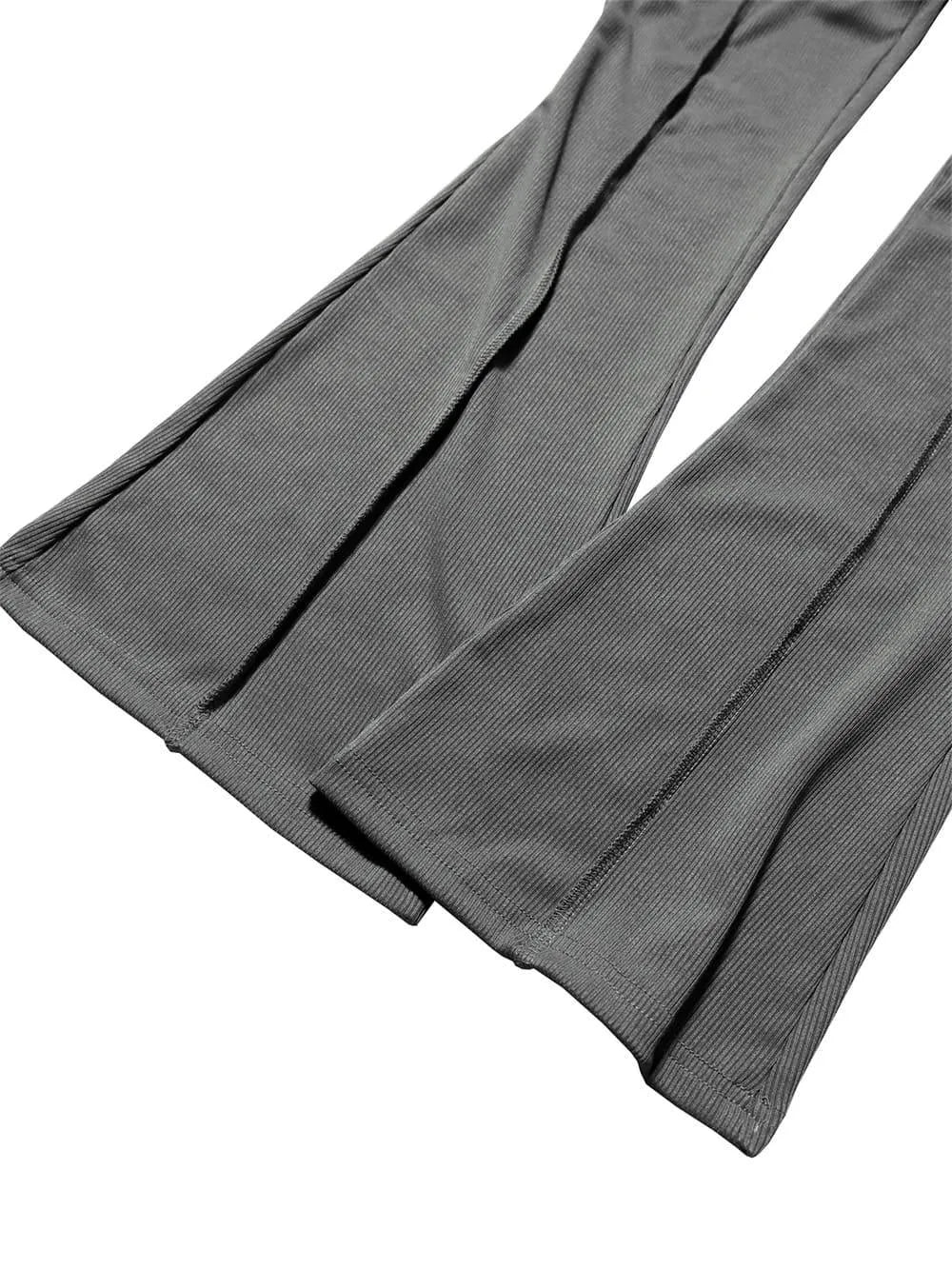 Levoire | Pantalons slim-fit à taille haute légèrement évasés