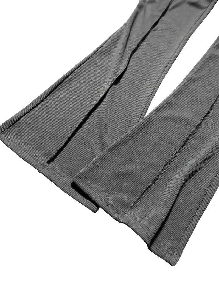 Levoire | Pantalons slim-fit à taille haute légèrement évasés