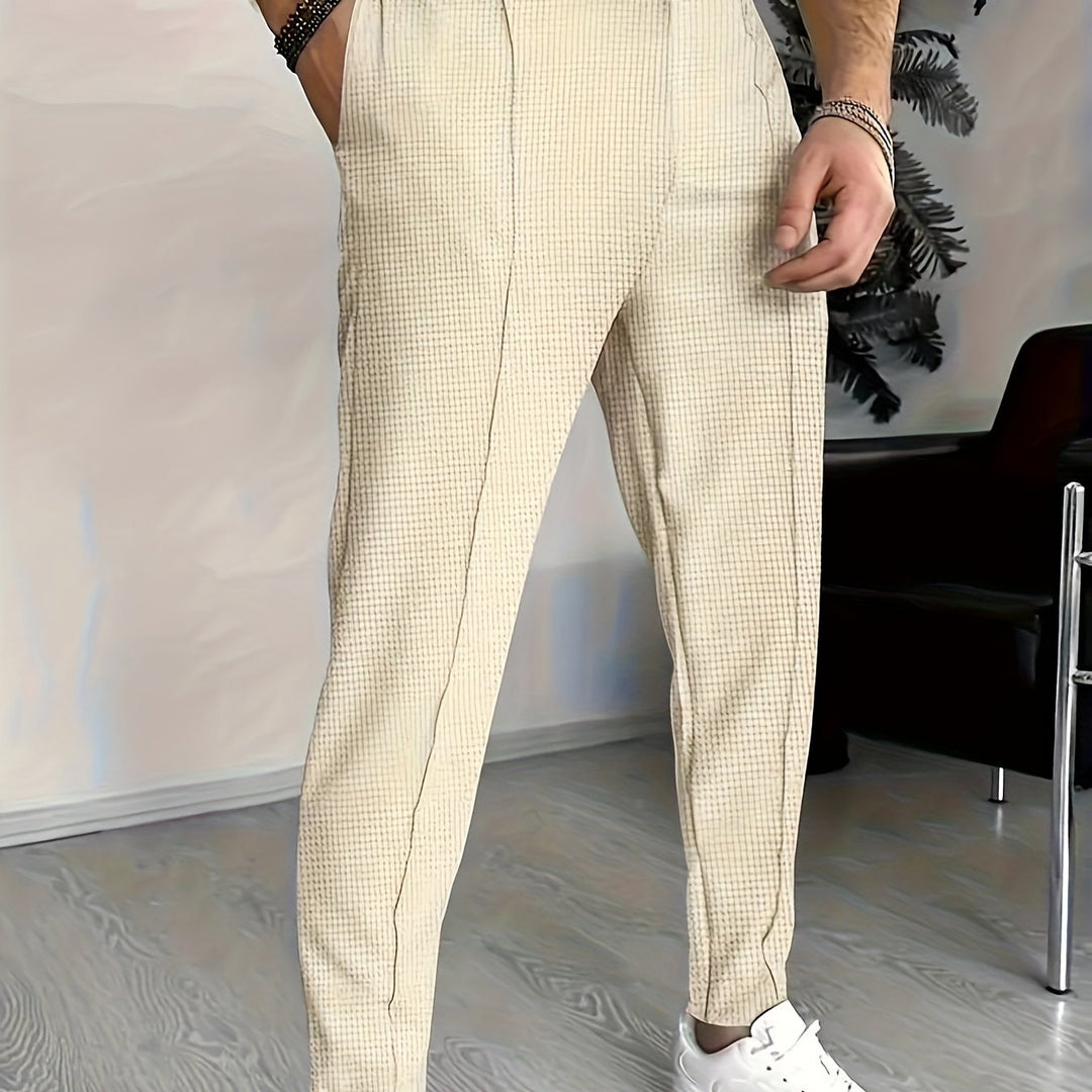Levoire | Pantalons En Polyester Pour Hommes Avec Une Ceinture Élastique