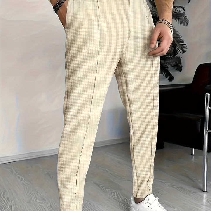 Levoire | Pantalons En Polyester Pour Hommes Avec Une Ceinture Élastique