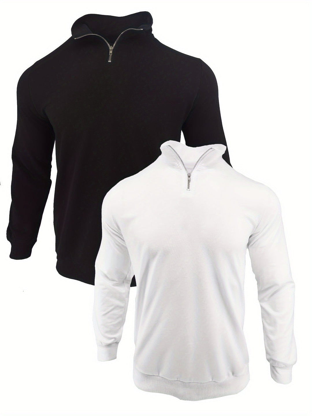 Levoire | Rento Sweatshirt Hommes Non Mélangé Avec Fermeture Éclair Mi-Longue, Manches Longues