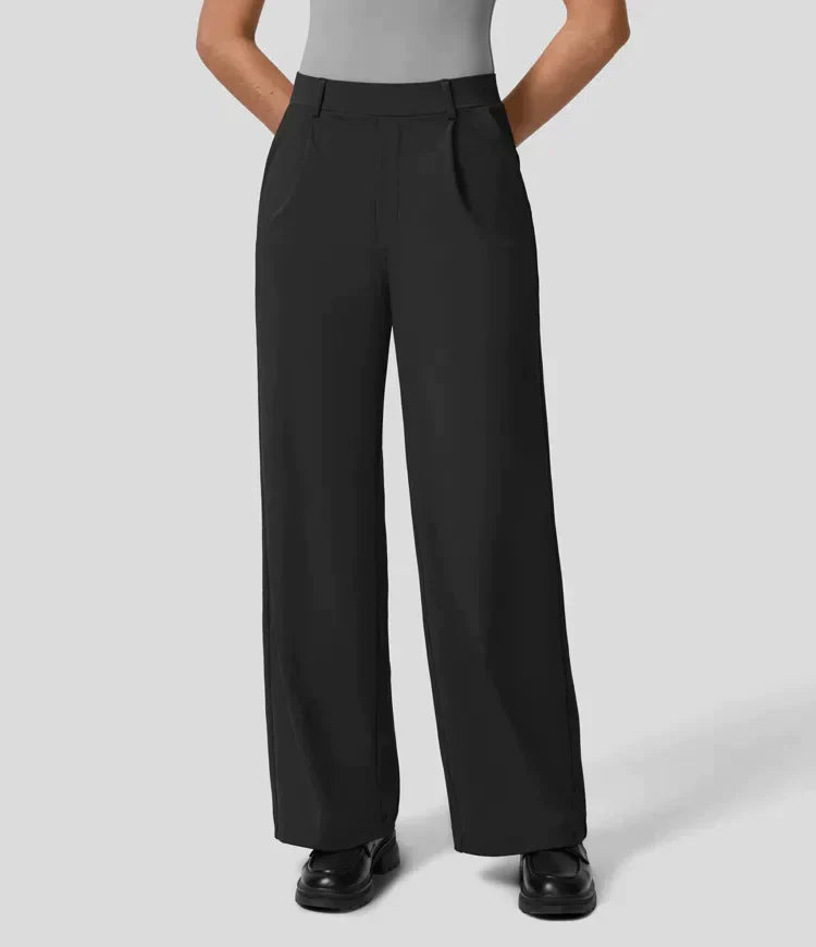 Levoire | Pantalon Palazzo Évasé Taille Haute Pour Femmes