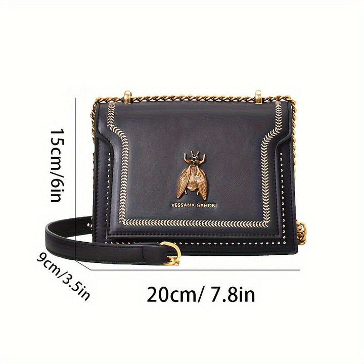 Levoire | Sac À Main Élégant En Cuir Vegan Avec Pendentif Abeille