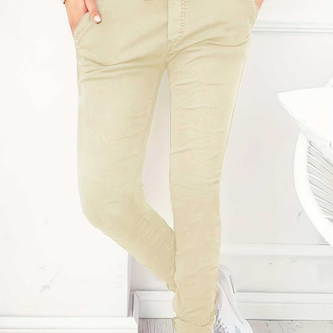 Levoire | Rennot Couleur Pantalons Avec Poches Abricot