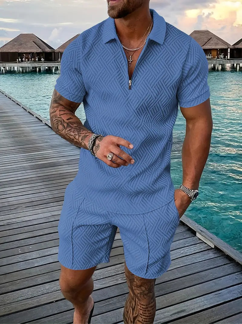 Levoire | Ensemble Élégant Pour Hommes Bleu