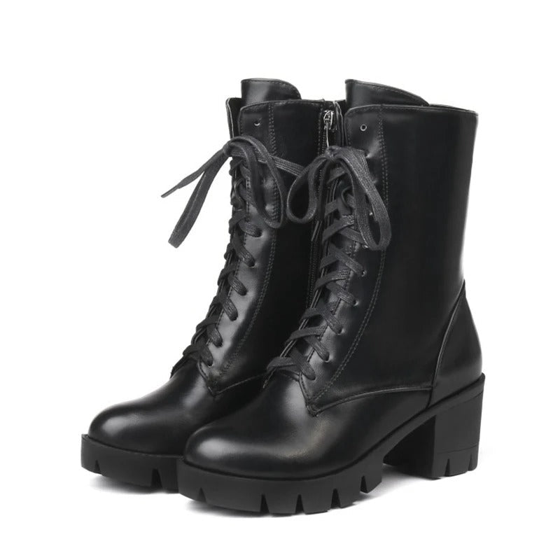 Levoire | Les Bottes Bulbeuses Ultimes Pour Un Style Imparable Intérieur en fourrure noire