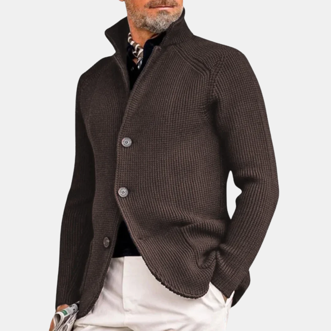 Levoire | Gilet en tricot fait main Braun