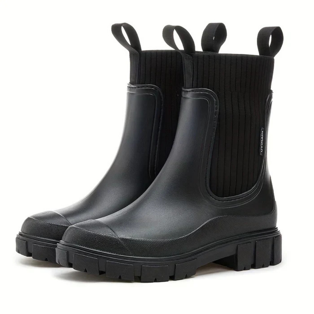 Levoire | Bottes En Caoutchouc Tendance Pour Des Journées De Pluie Élégantes Noir