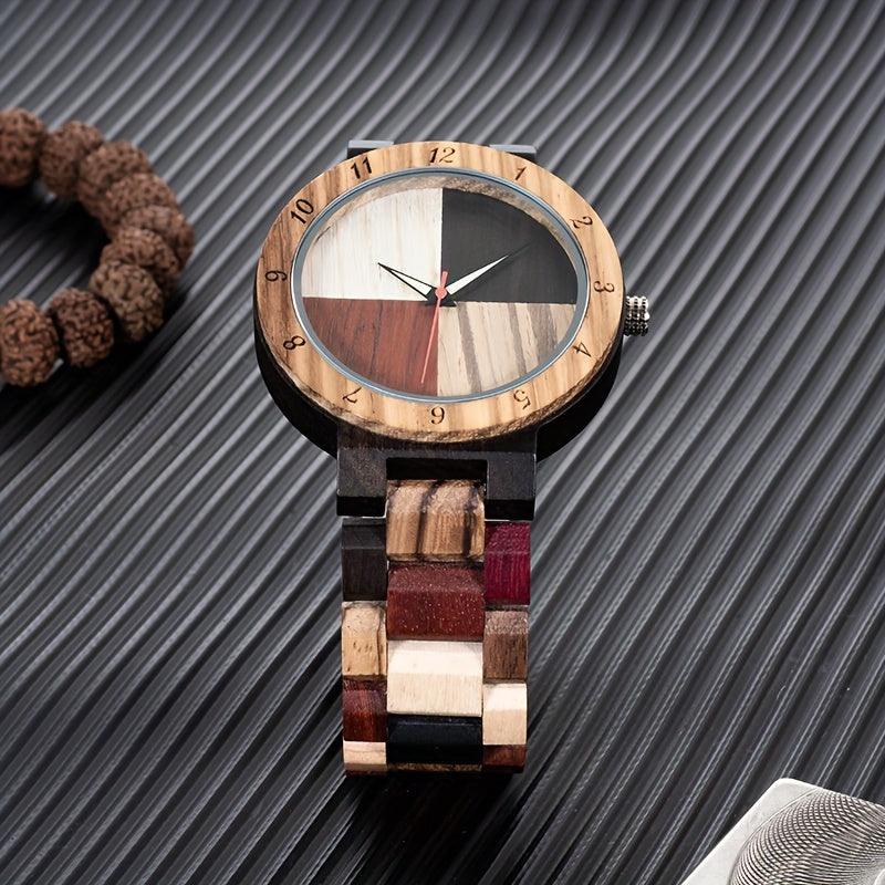 Levoire | Hommes Montre En Bambou Colorée Artisanale Multicolore
