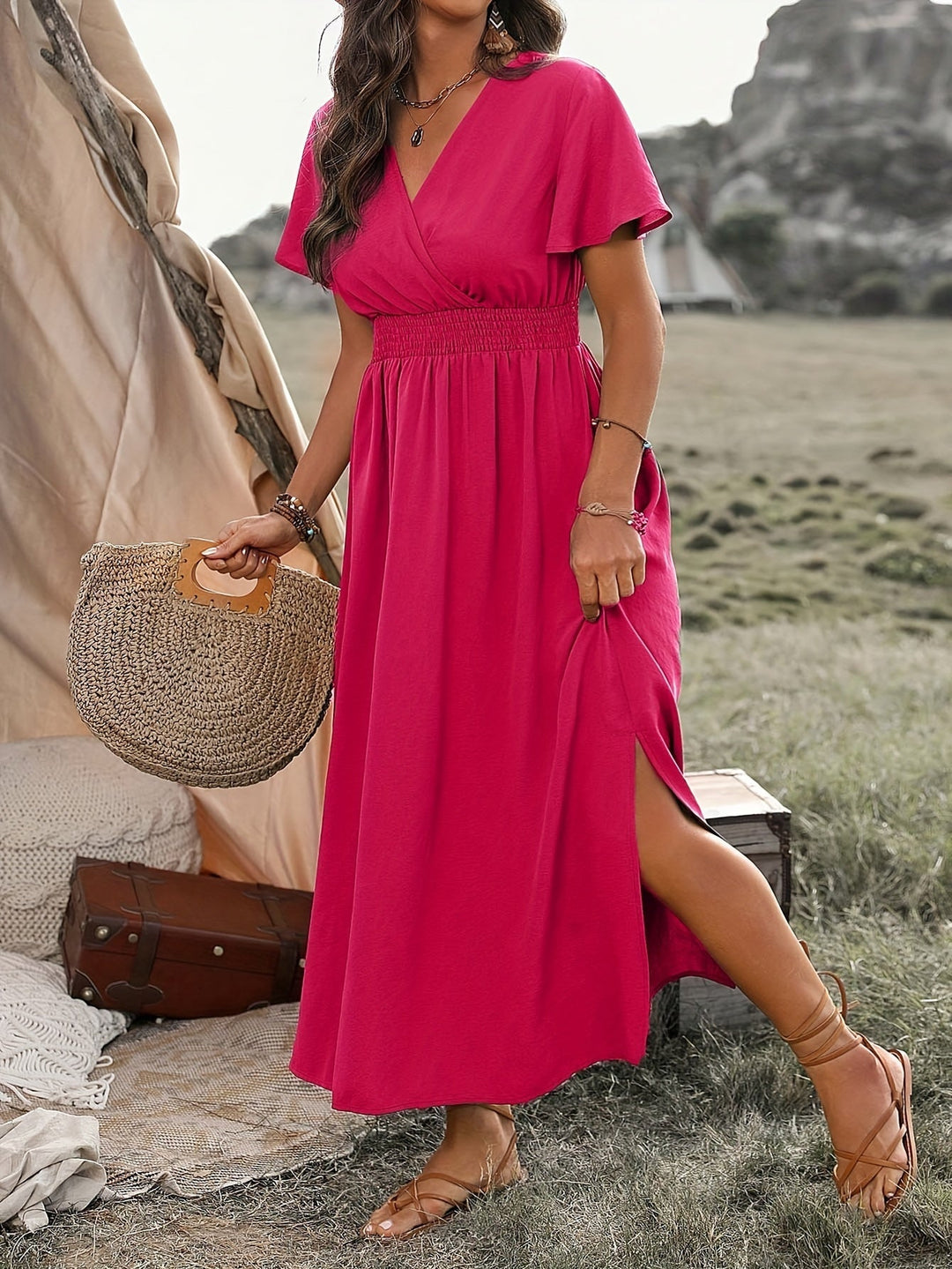 Levoire | Femme Robe plissée avec taille lacée