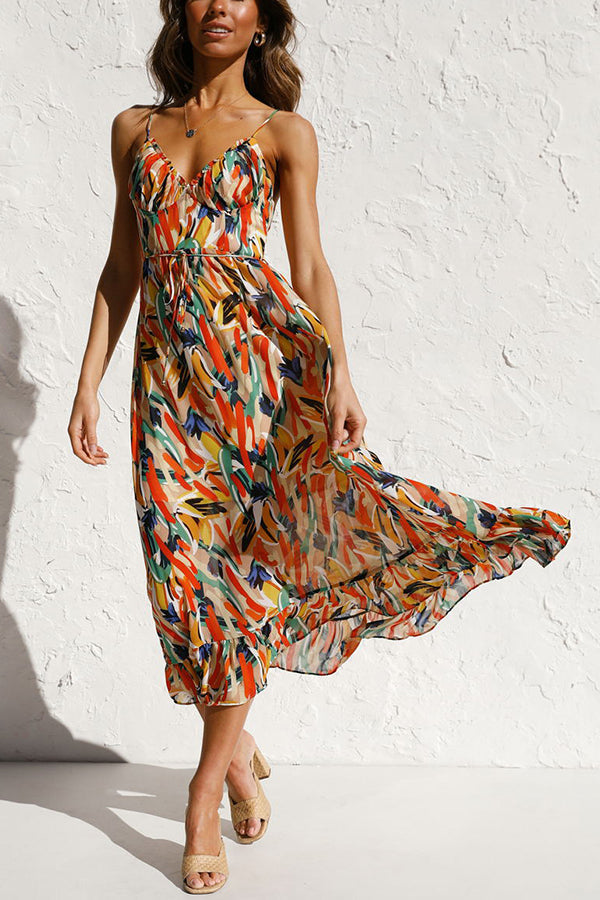 Levoire | Robe à bretelles imprimée