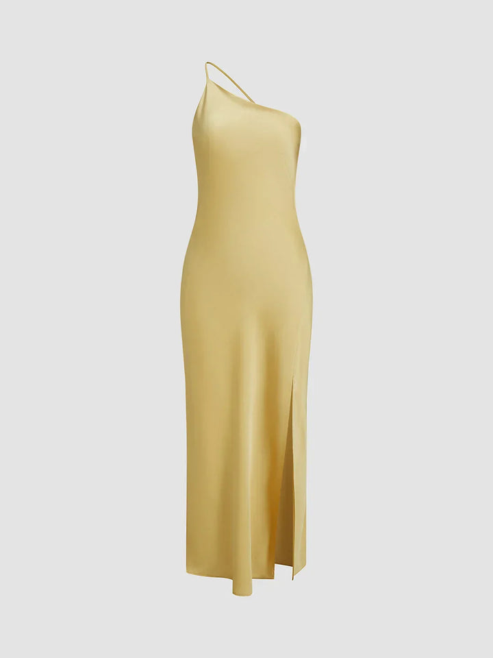 Levoire | Robe satin fendue élégante