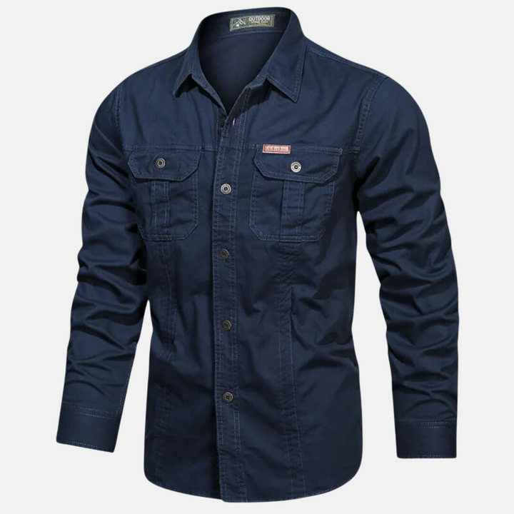 Levoire | Chemise Cargo Premium Bleu foncé
