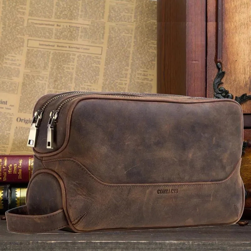 Levoire | Accessoire en cuir vintage de première couche pour hommes