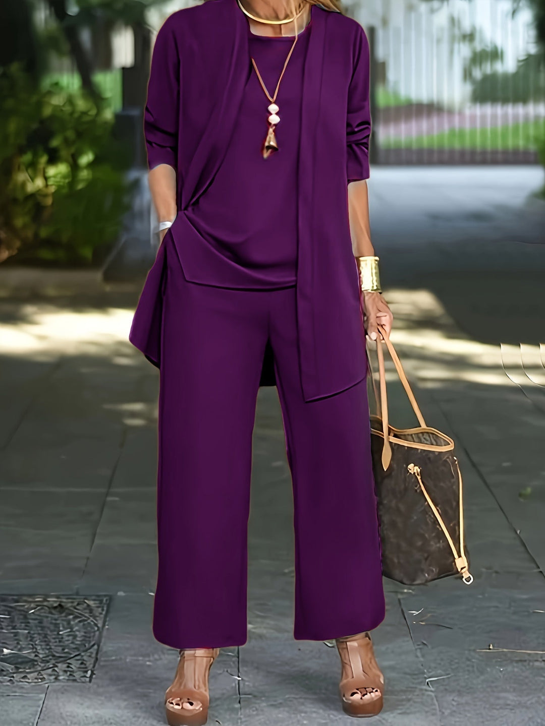 Levoire | Chic Trois Pices Ensemble Lilas
