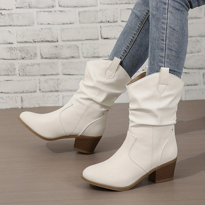 Levoire | Bottes Slouch À Talon Épais Pour Femmes