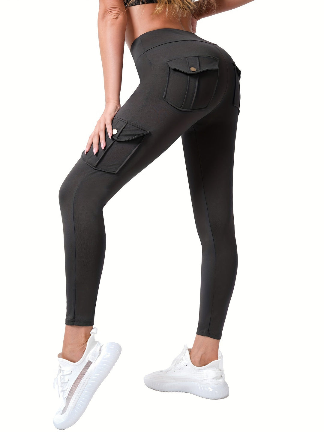 Levoire | Pantalons De Yoga Stretch Élégants À Taille Haute Et Avec Plusieurs Poches