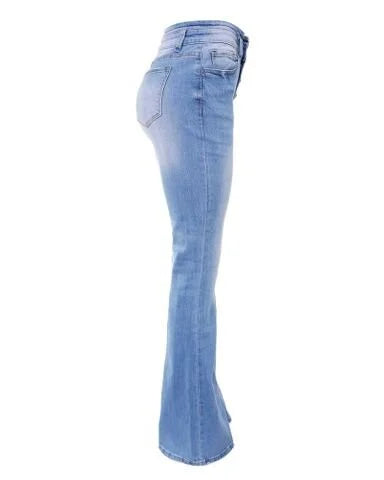 Levoire | Chic Lâche Avec Boutons Jean Pantalon