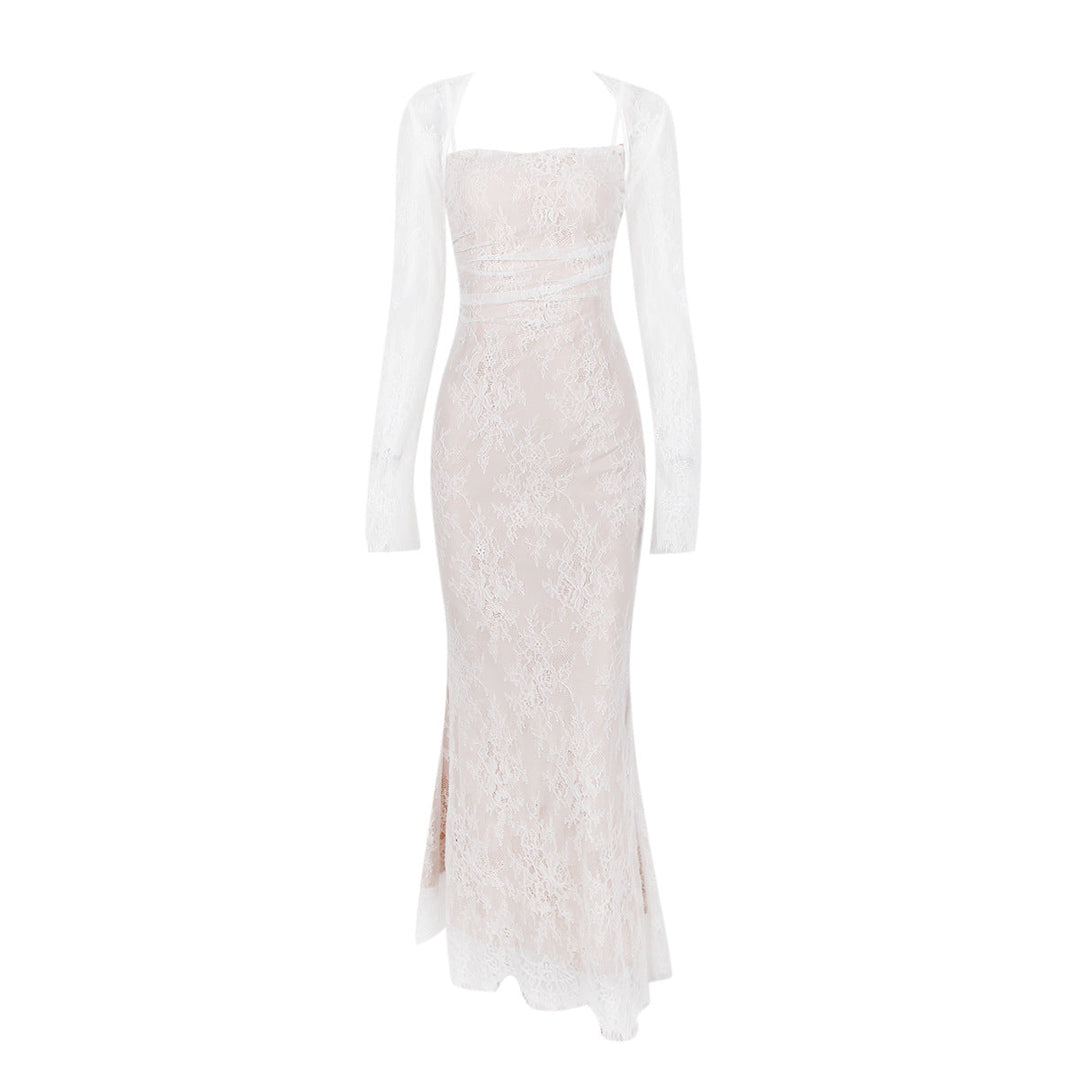 Levoire | Robe à bretelles élégante jupe sirène