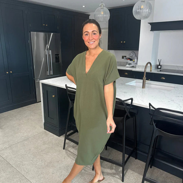 Levoire | Robe De Loisirs Élégante Et Stylée Vert armée