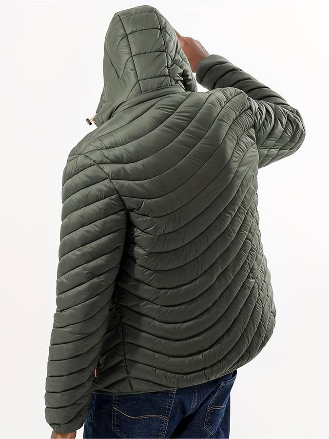 Levoire | Veste à capuche zippée avec poches à manches longues chaudes