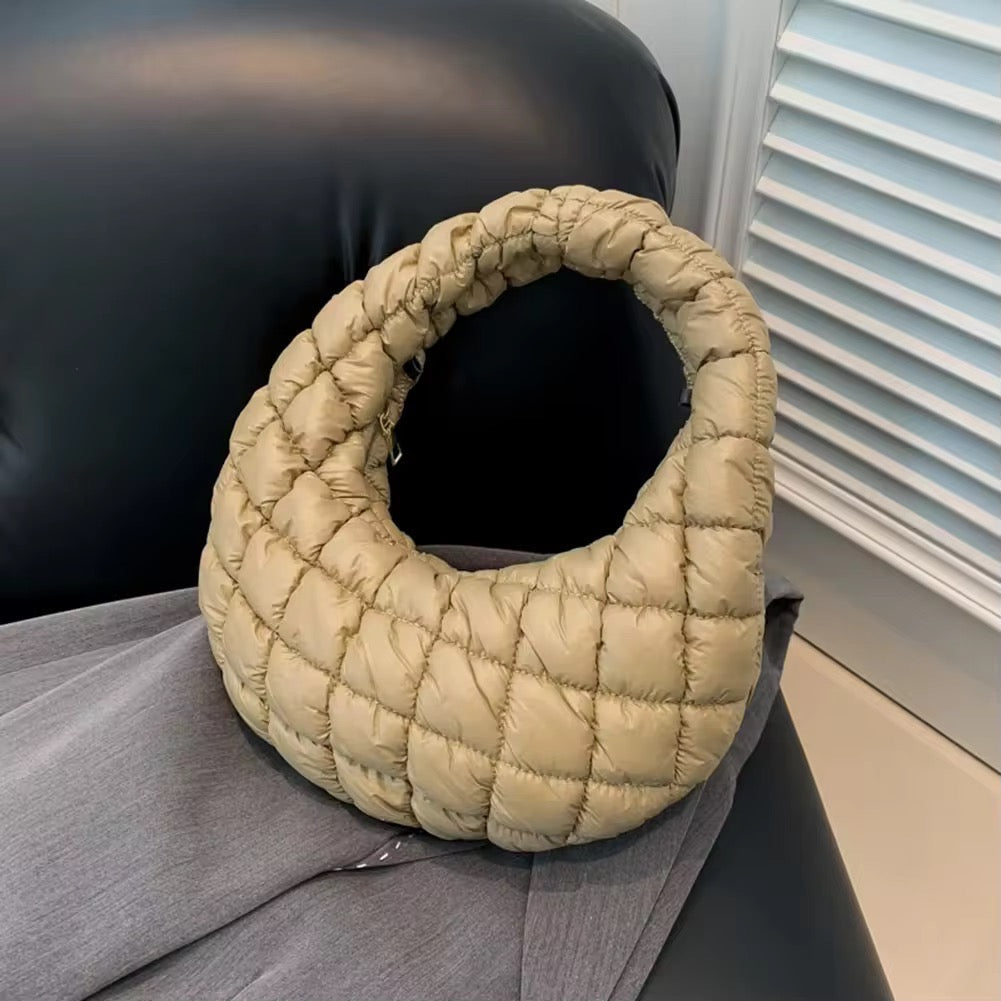 Levoire | Sac En Demi-Lune Rembourré Beige