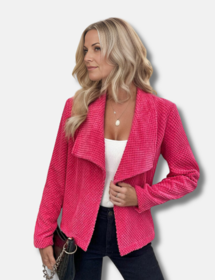 Levoire | Veste Courte Élégante Avec Col Rabattu Pour Femmes Rot