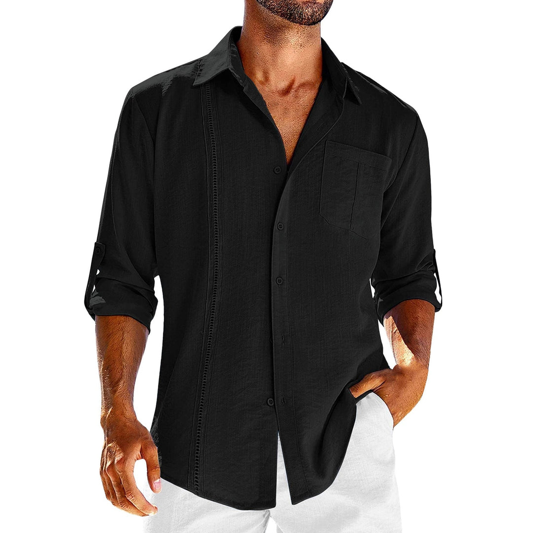 Levoire | Chemise Décontractée Avec Poche Nior