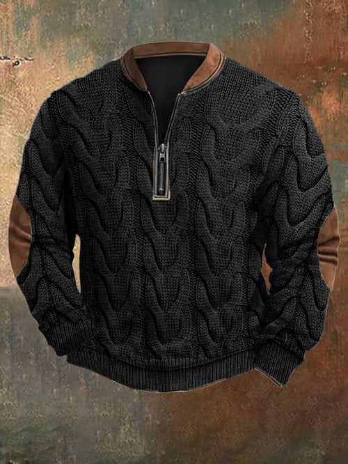 Levoire | Pull À Zip Réchauffant En Tricot Noir