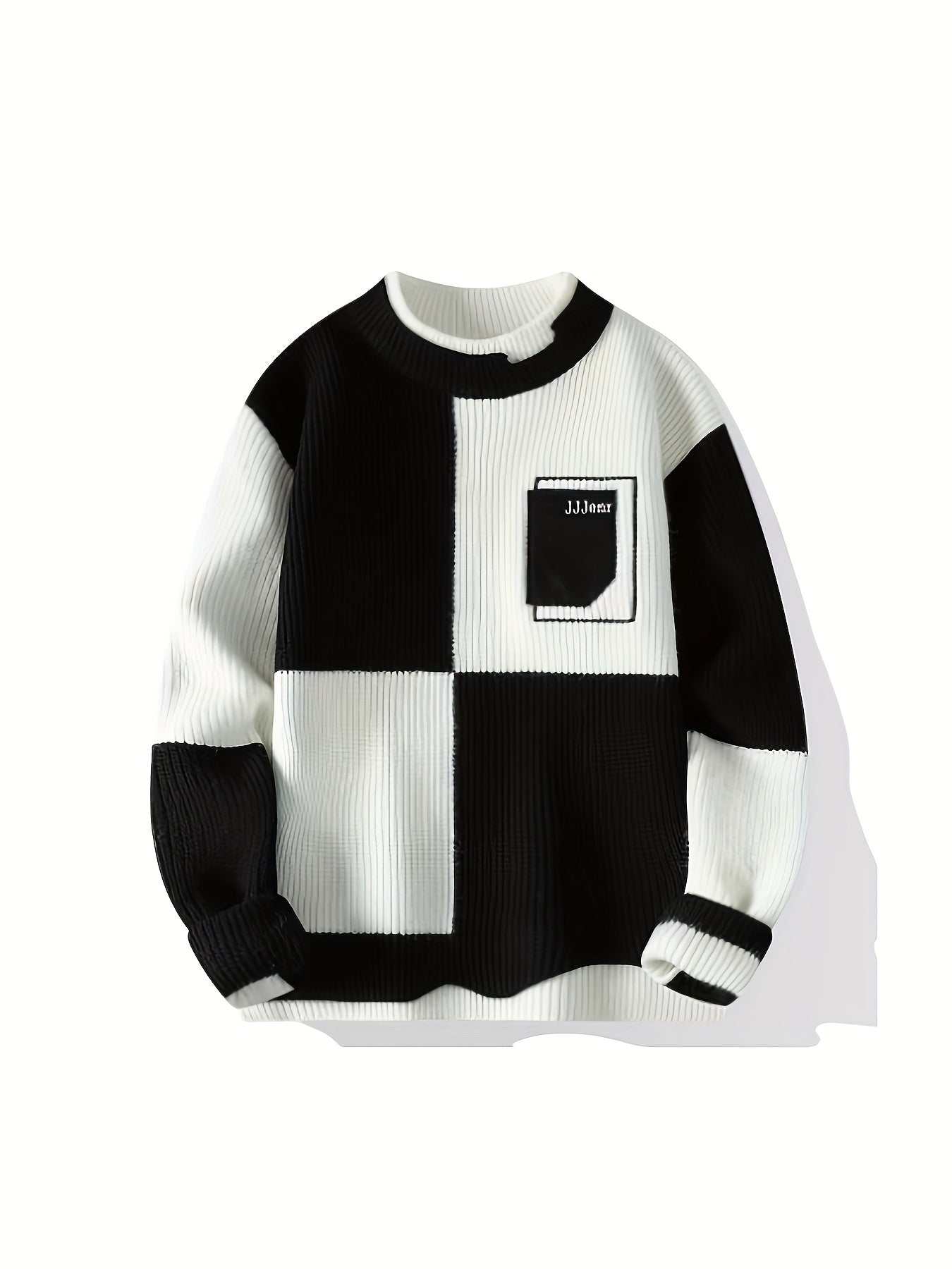 Levoire | Pull Chaud Avec Motifs Géométriques Blanc