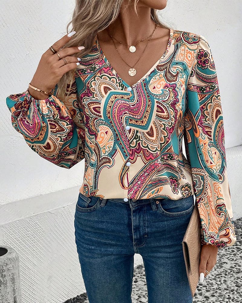 Levoire | Blouse Avec Décolleté En V À Manches