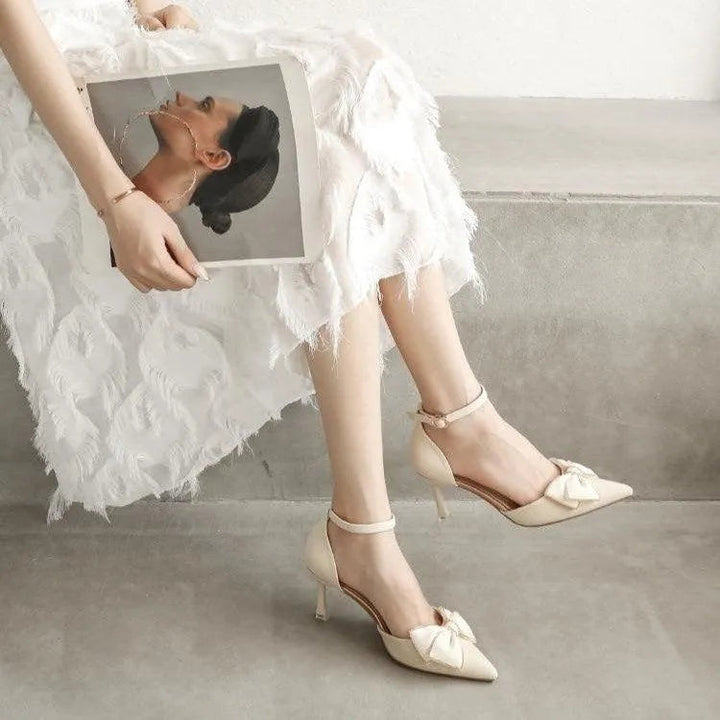 Levoire | Chaussures à talons pour femmes avec lacets et talon haut
