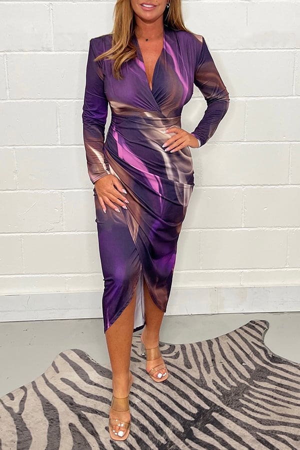 Levoire | Robe Maxi Multicolore Lila