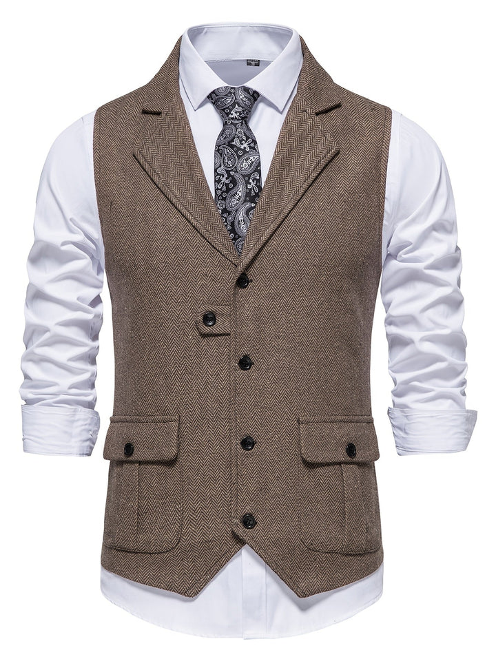 Levoire | Gilet Élégant Pour Hommes Pour Les Fêtes Khaki