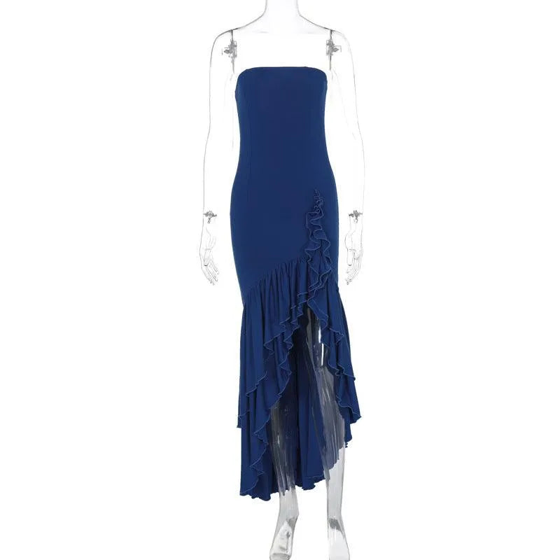 Levoire | Robe irrégulière avec haut pour femmes Bleu