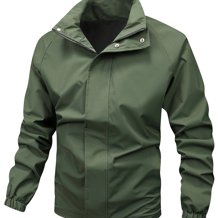 Levoire | Veste Homme Noire Avec Col Montant Légume
