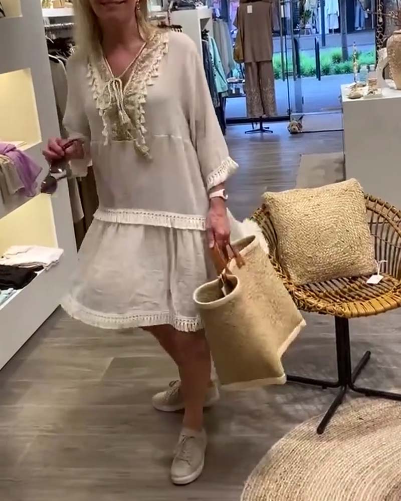 Levoire | Robe D'Été Femme À Décolleté En V